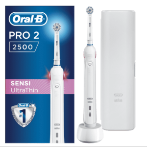 Elektrische Zahnbürste – Oral-B Pro2500 Cross Action, Weiß